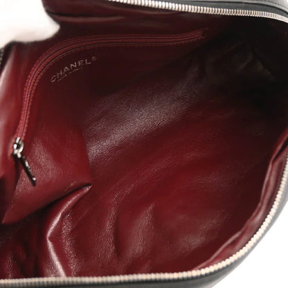 Chanel 2005-2006 Black Lambskin Luxury Line Bowling Bag