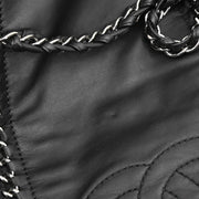 Chanel 2005-2006 Black Calfskin Luxury Line Chain Tote Handbag