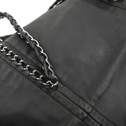 Chanel 2005-2006 Black Calfskin Luxury Line Chain Tote Handbag
