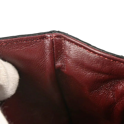 Chanel Black Lambskin East West Shoulder Bag