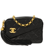 Chanel 1994-1996 Black Lambskin Camera Bag Mini