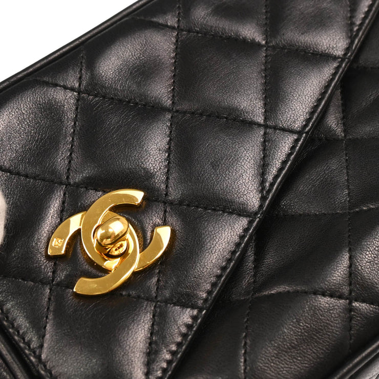 Chanel 1994-1996 Black Lambskin Camera Bag Mini