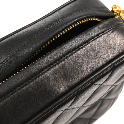 Chanel 1994-1996 Black Lambskin Camera Bag Mini