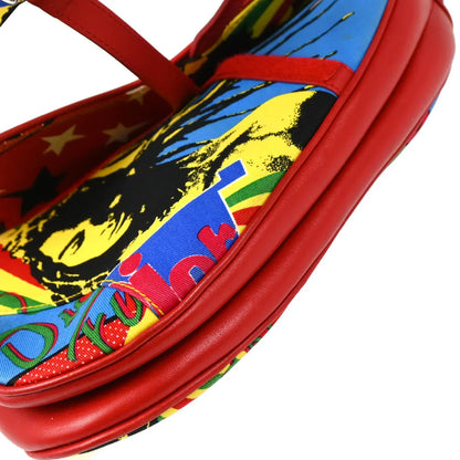 Christian Dior 2003 Red Dior Mania Saddle Handbag