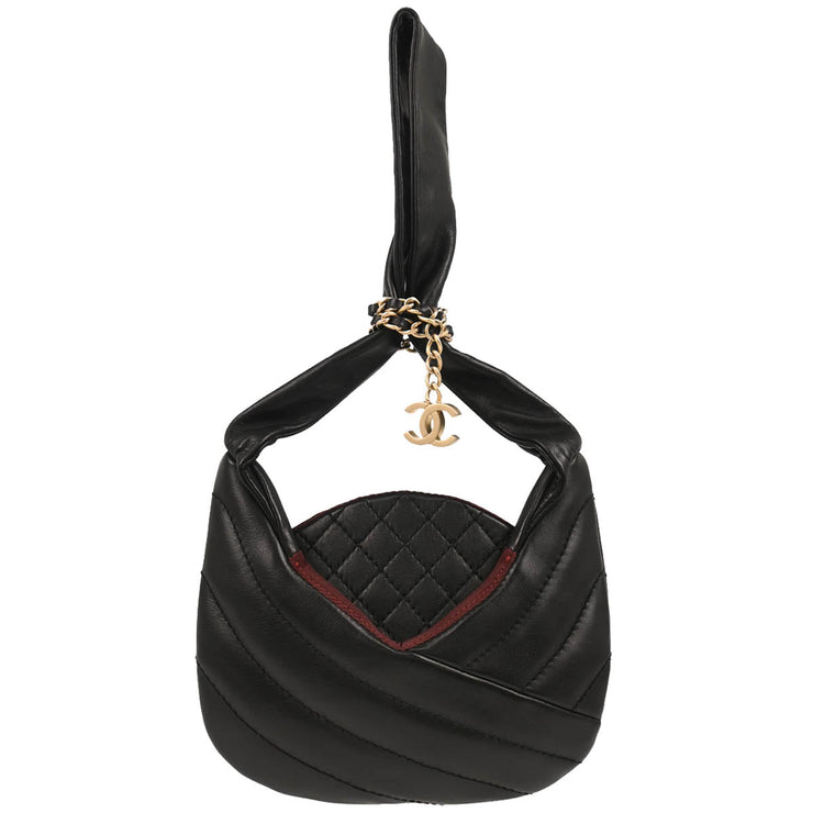 Chanel 2003-2004 Black Lambskin Handbag