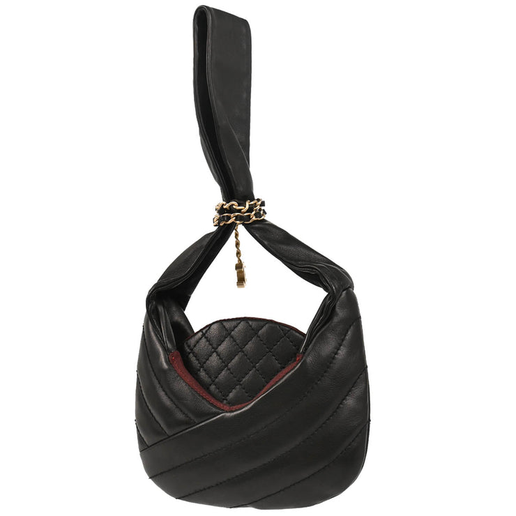Chanel 2003-2004 Black Lambskin Handbag