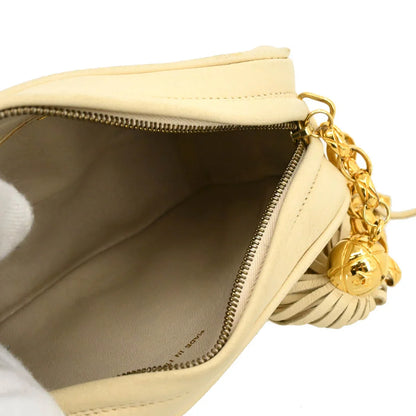 Chanel White Lambskin Camera Bag