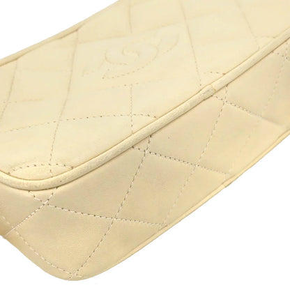Chanel White Lambskin Camera Bag