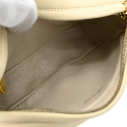 Chanel White Lambskin Camera Bag