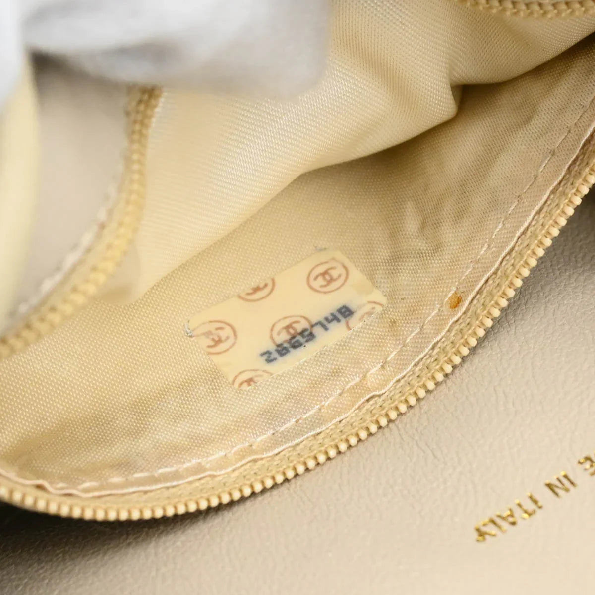 Chanel White Lambskin Camera Bag