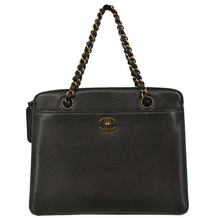 Chanel 1997-1999 Black Calfskin Handbag