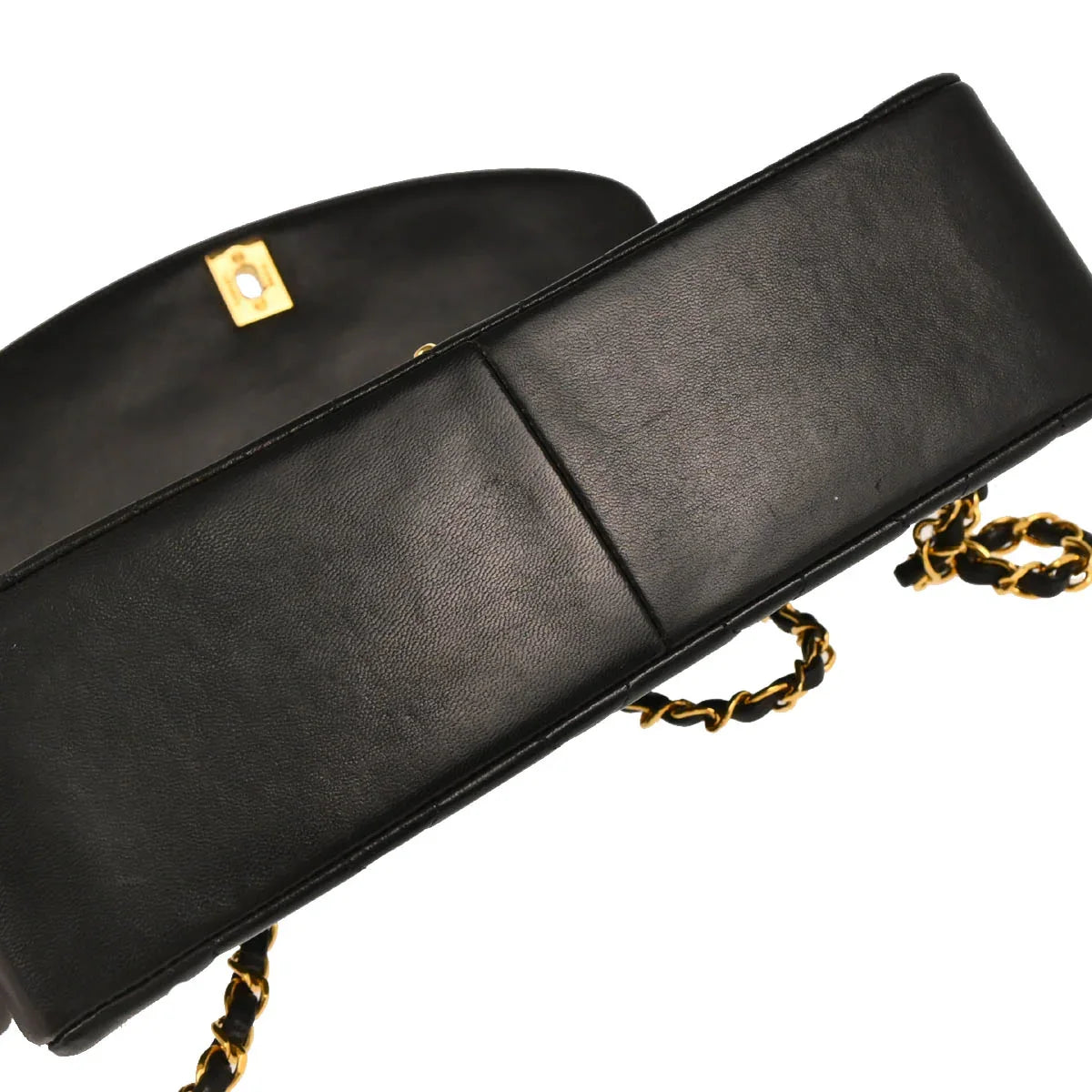Chanel Black Lambskin Medium Diana Shoulder Bag