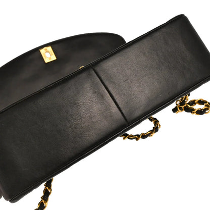 Chanel Black Lambskin Medium Diana Shoulder Bag