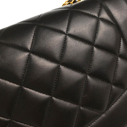 Chanel Black Lambskin Medium Diana Shoulder Bag