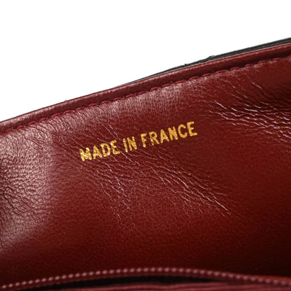 Chanel 1989-1991 Black Lambskin Mini Classic Square Flap Shoulder Bag