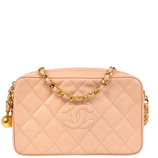 Chanel 1994-1996 Pink Caviar Camera Bag