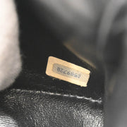 Chanel 1986-1988 Navy Lambskin Medium Double Flap Shoulder Bag