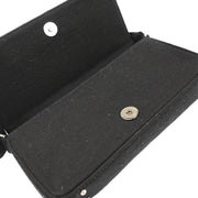 Chanel 2003-2004 Black Cotton Ice Cube Shoulder Bag