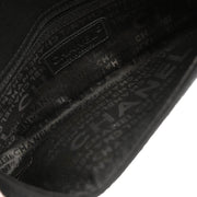 Chanel 2003-2004 Black Cotton Ice Cube Shoulder Bag