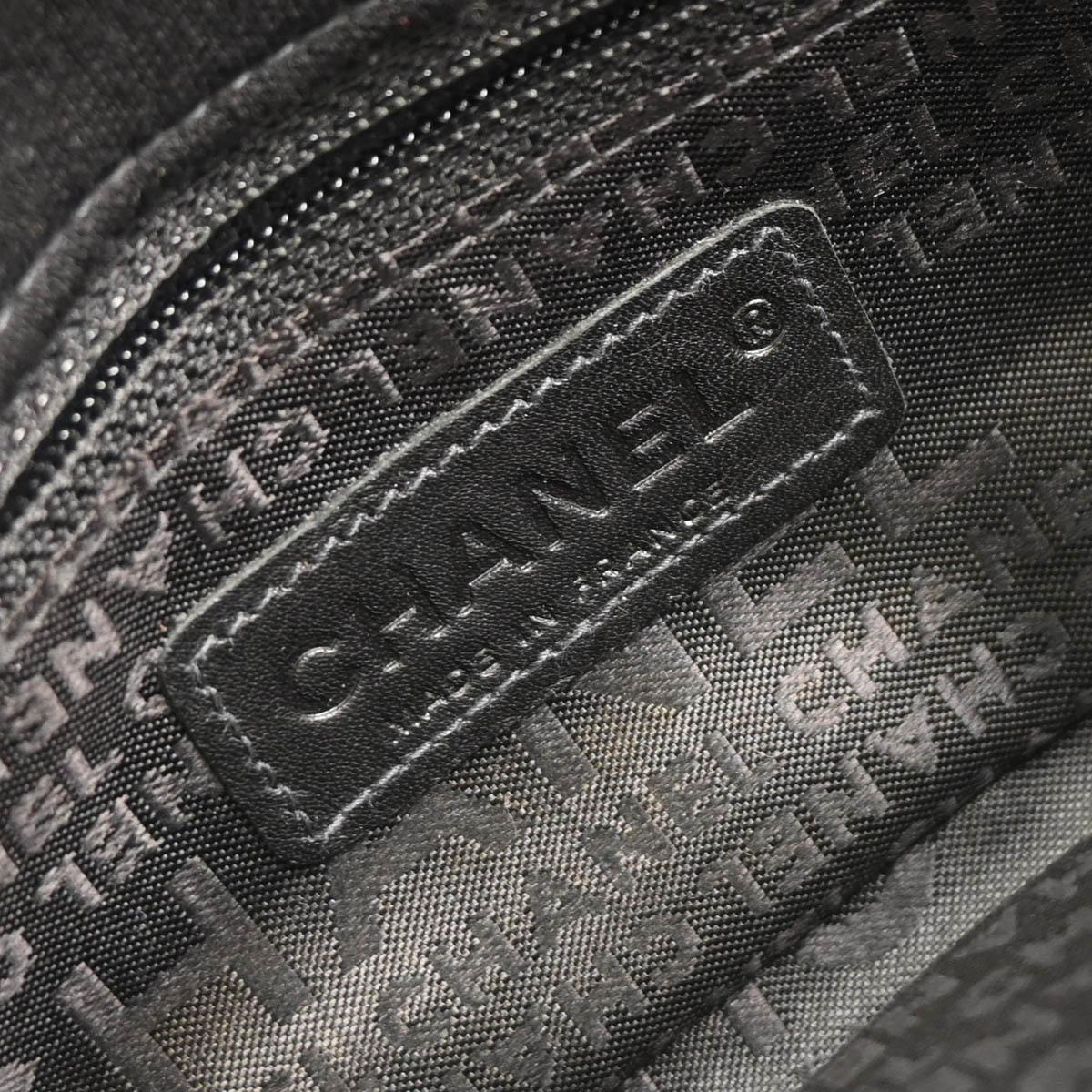 Chanel 2003-2004 Black Cotton Ice Cube Shoulder Bag