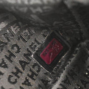 Chanel 2003-2004 Black Cotton Ice Cube Shoulder Bag