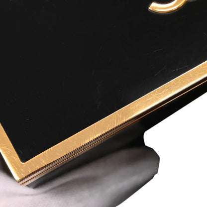 Chanel Black Acrylic Runway Lucite Minaudiere Box Shoulder Bag