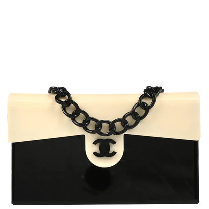 Chanel Black White Acrylic Shoulder Bag