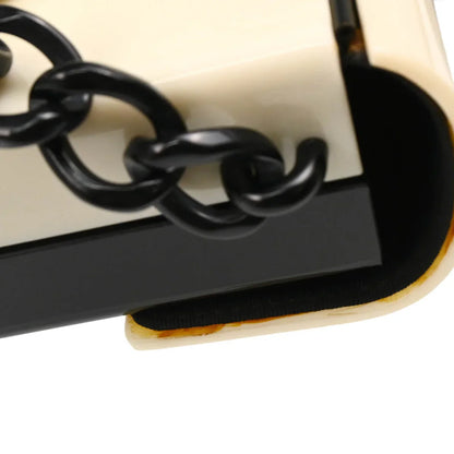 Chanel Black White Acrylic Shoulder Bag