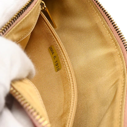 Chanel 2003-2004 Pink Caviar Chain Handbag