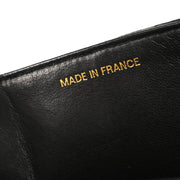 Chanel 1991-1994 Black Cotton Jumbo Mademoiselle Classic Flap Bag