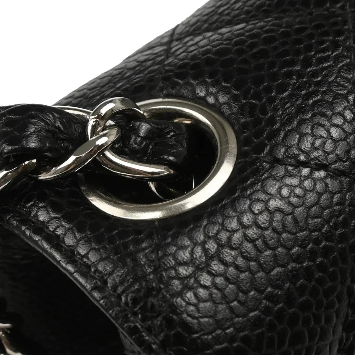 Chanel Black Caviar Mini Classic Square Flap Shoulder Bag