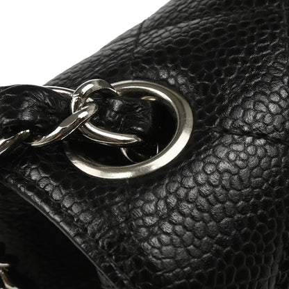 Chanel Black Caviar Mini Classic Square Flap Shoulder Bag
