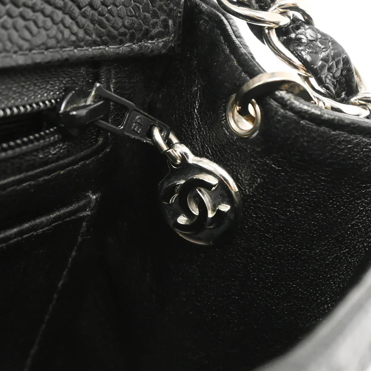 Chanel Black Caviar Mini Classic Square Flap Shoulder Bag