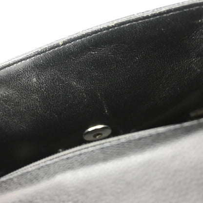 Chanel Black Caviar Mini Classic Square Flap Shoulder Bag