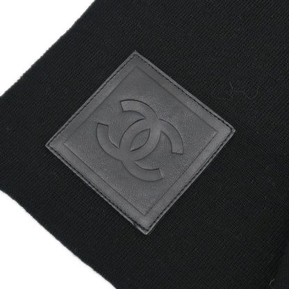 Chanel Sport Line Shawl Stole Black Small Good