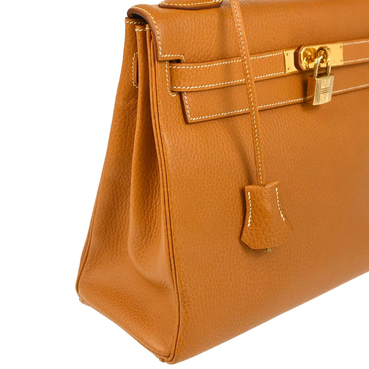 Hermes Gold Ardennes Kelly 32 Retourne 2way Shoulder Handbag