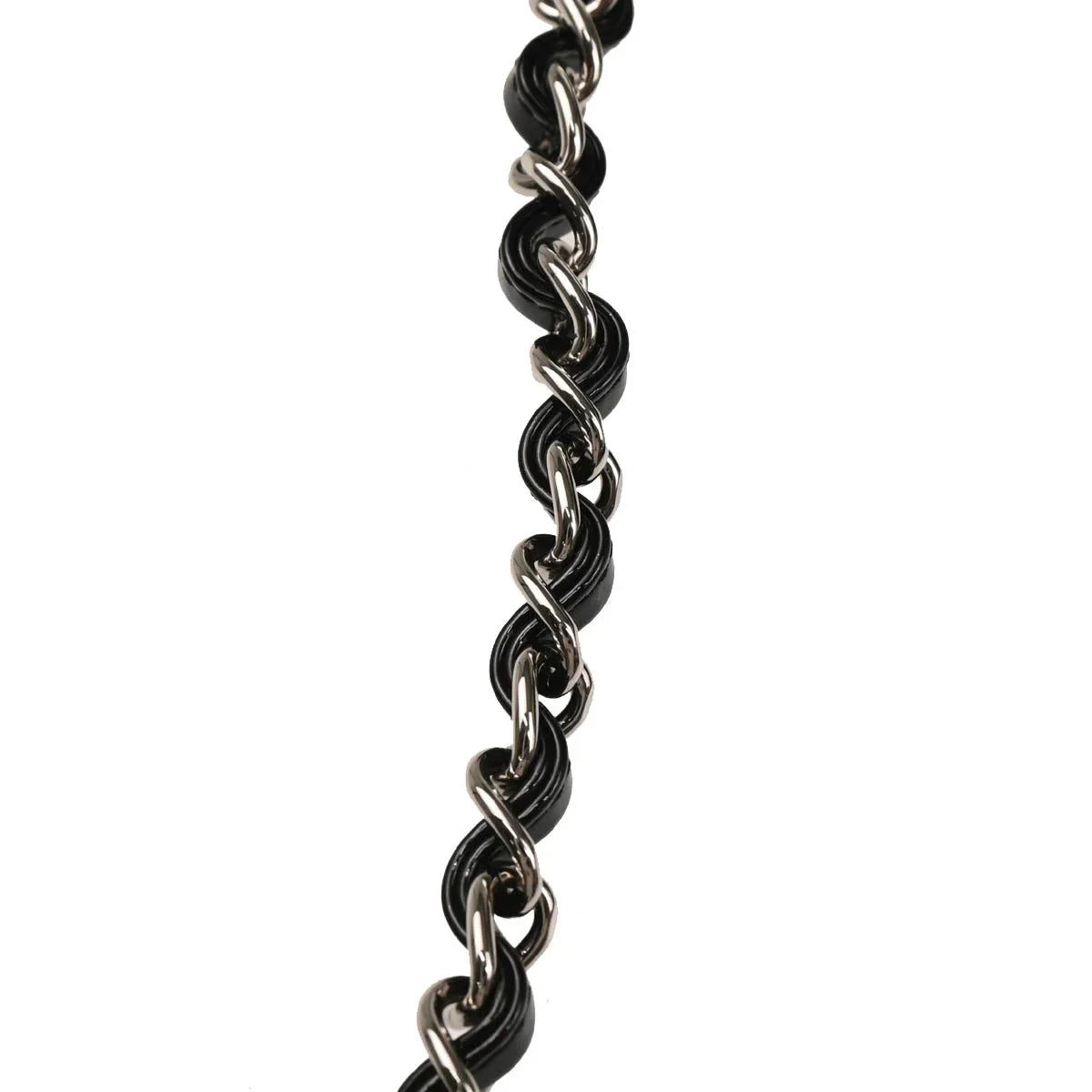 Chanel 2006-2008 Black Patent Leather Icon Chain Handbag