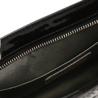 Chanel 2006-2008 Black Patent Leather Icon Chain Handbag
