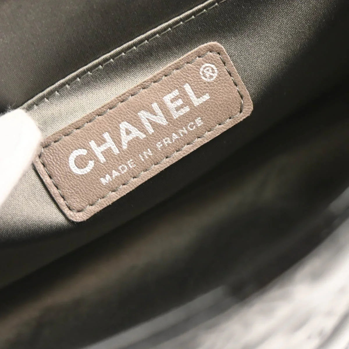 Chanel 2006-2008 Black Patent Leather Icon Chain Handbag