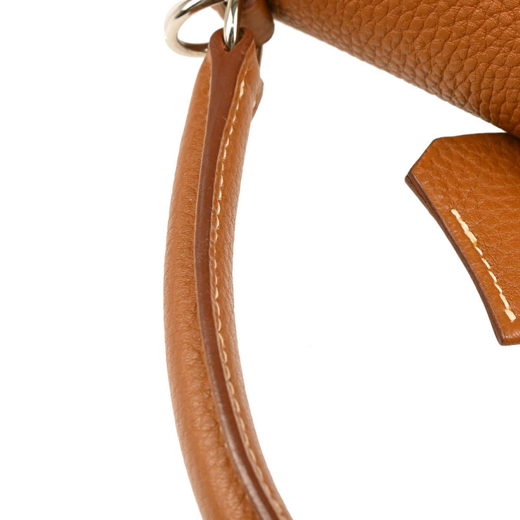 Hermes 2005 Gold Taurillon Clemence Kelly 32 Sellier Handbag