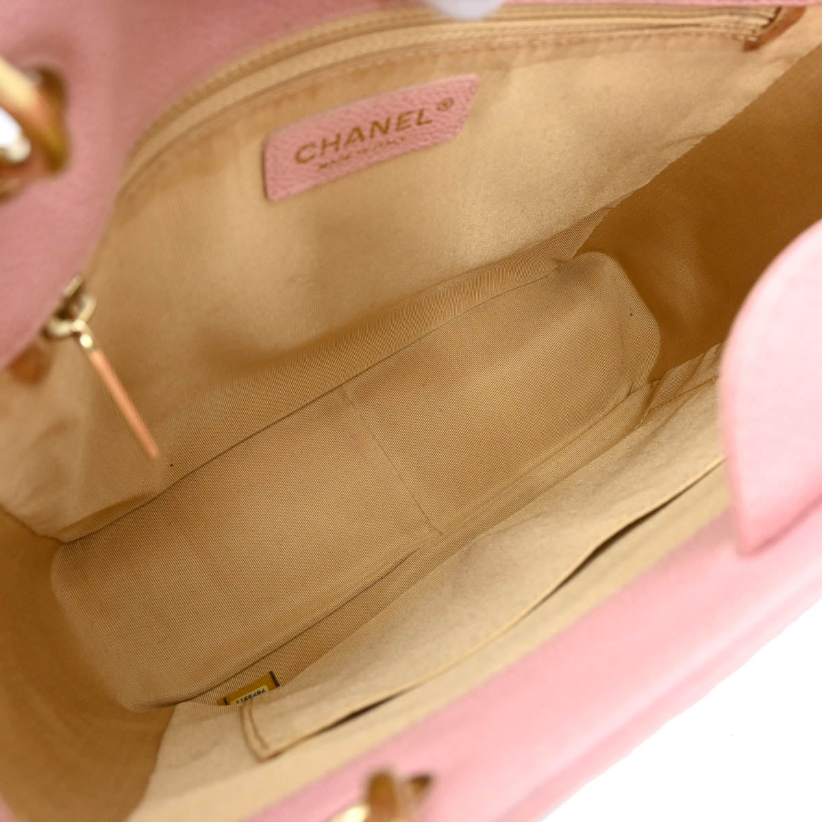 Chanel 2001-2003 Pink Caviar Petite Shopping Tote PST Chain Handbag