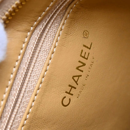 Chanel Beige Caviar Medallion Tote Handbag