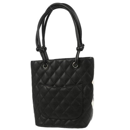 Chanel 2004-2005 Black Calfskin Cambon Ligne Tote Handbag