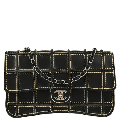 Chanel 2002-2003 Black Calfskin Shoulder Bag