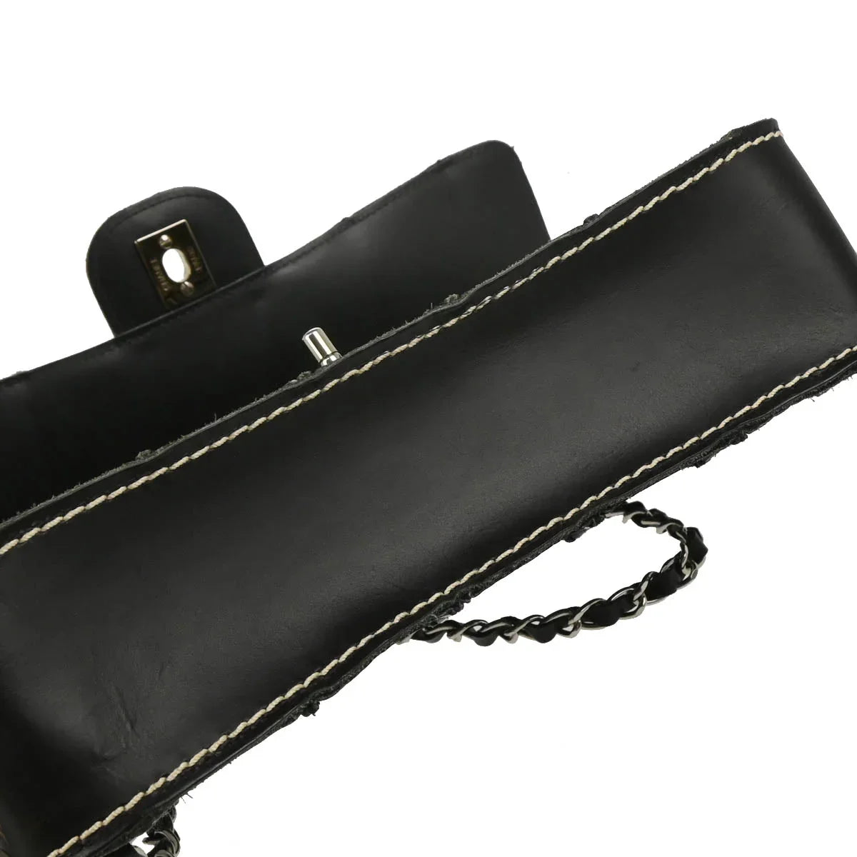 Chanel 2002-2003 Black Calfskin Shoulder Bag
