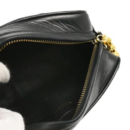 Chanel 1986-1988 Black Lambskin Camera Bag Mini