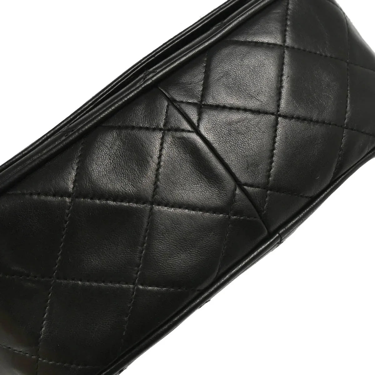 Chanel 1986-1988 Black Lambskin Camera Bag Mini