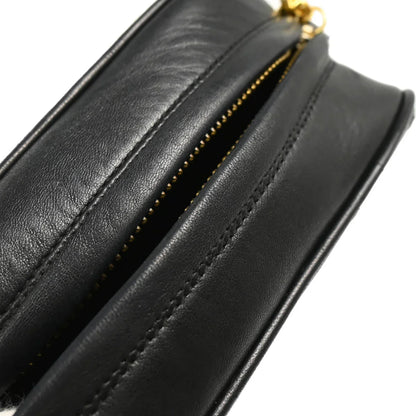 Chanel 1986-1988 Black Lambskin Camera Bag Mini