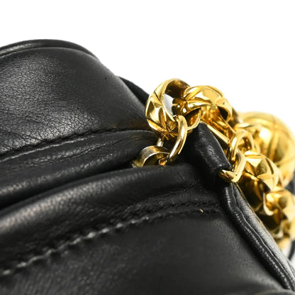 Chanel 1986-1988 Black Lambskin Camera Bag Mini