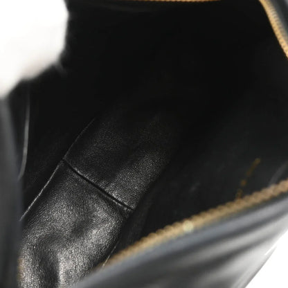 Chanel 1986-1988 Black Lambskin Camera Bag Mini